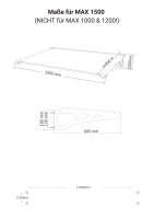 Schartec Aluminium-Vordach MAX A-L schwarz 1500 x 900 mm