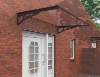 Schartec Aluminium-Vordach MAX A-L schwarz 1500 x 900 mm