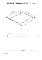 Schartec Aluminium-Vordach T1400 | 1400 x 900 mm