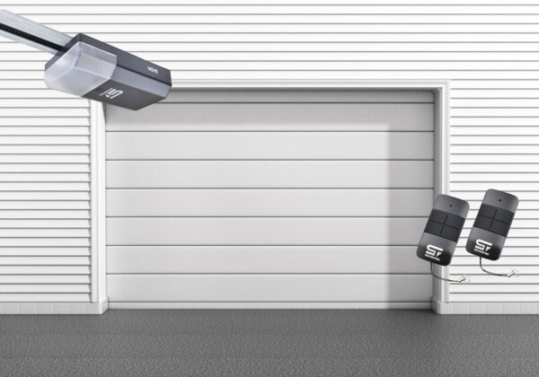 Sektionaltor Schartec Thermolux 40 M-Sicke in weiß 5000 x 2125 mm mit Antrieb