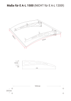 Schartec Aluminium-Vordach E A-L 1500 x 900 mm