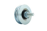 Schiebetor V-Profil Laufschienen Set mit Rollen Set bis 5m