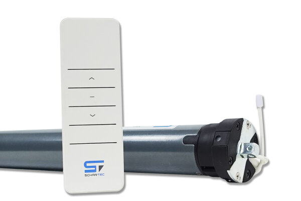 Schartec Funk-Rollladenmotor Set Tube FE 40-60 mit elektronischen Endschaltern – 40 Nm