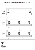 Schartec Markise E6100L elektrisch mit LED-Beleuchtung | anthrazit | 500 x 300 cm