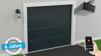 SCHARTEC PRO-Line 40 Sektionaltor 3000 x 2125 mm L-Sicke glatt anthrazit