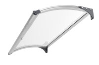 Schartec Aluminium-Vordach L A-L mit LED-Beleuchtung 1400 x 1000 mm