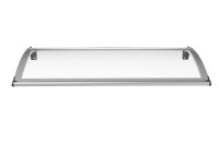 Schartec Aluminium-Vordach L A-L mit LED-Beleuchtung 1400 x 1000 mm