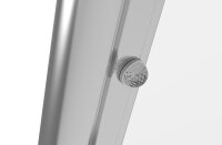 Schartec Aluminium-Vordach L A-L mit LED-Beleuchtung 1400 x 1000 mm