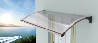 Schartec Aluminium-Vordach L A-L mit LED-Beleuchtung 1400 x 1000 mm