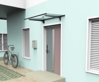 Schartec Aluminium-Vordach T1200 | 1200 x 900 mm