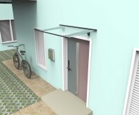 Schartec Aluminium-Vordach T1200 | 1200 x 900 mm