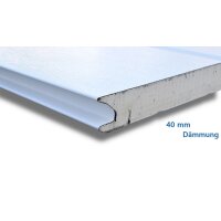 Schartec Sektionaltor 2750 x 2125 mm Thermolux 40 weiß M-Sicke ohne Antrieb