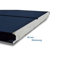 Schartec Sektionaltor 2500 x 2125 mm Thermolux 40 anthrazit M-Sicke mit Antrieb