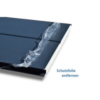Schartec Sektionaltor 2375 x 2125 mm Thermolux 40 anthrazit M-Sicke mit Antrieb