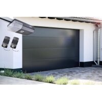 Schartec Sektionaltor 5000 x 2125 mm Thermolux 40 anthrazit L-Sicke mit Antrieb