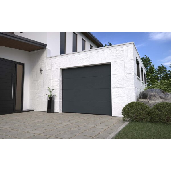 SCHARTEC PRO-Line 40 Sektionaltor 3000 x 2125 mm L-Sicke woodgrain anthrazit