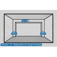 Schartec Sektionaltor 3000 x 2125 mm Thermolux 40 anthrazit L-Sicke mit Antrieb