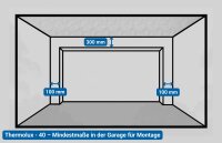 Sektionaltor Schartec Thermolux 40 L-Sicke in anthrazit 3000 x 2125 mit Antrieb
