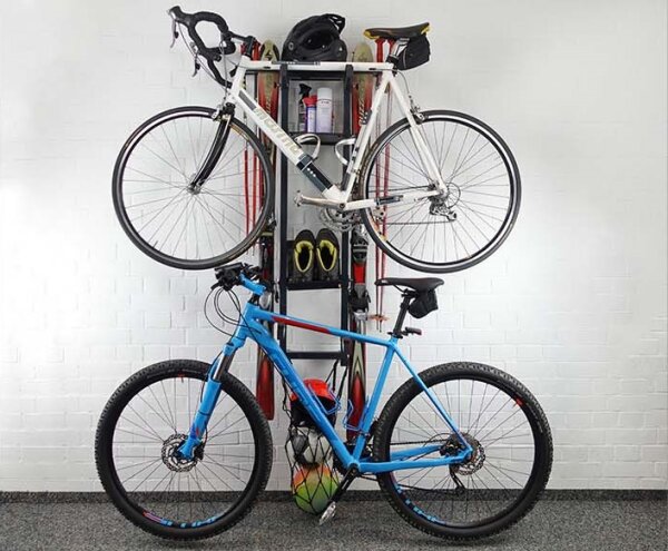 Fahrradhalterung Prime für Garagen / Keller signalweiß
