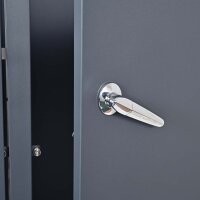 Schartec Mülltonnenbox 2er anthrazit mit Pflanzdach SMBF1-2-A