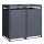 Schartec Mülltonnenbox 2er anthrazit mit Pflanzdach SMBF1-2-A