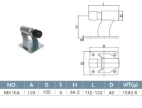 Schartec Torstopper  mit Federdämpfung