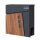 Schartec Holz-Design Standbriefkasten Edelstahl SBS-1-SPB-2