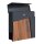 Schartec Holz-Design Standbriefkasten Edelstahl SBS-1-SPB-2