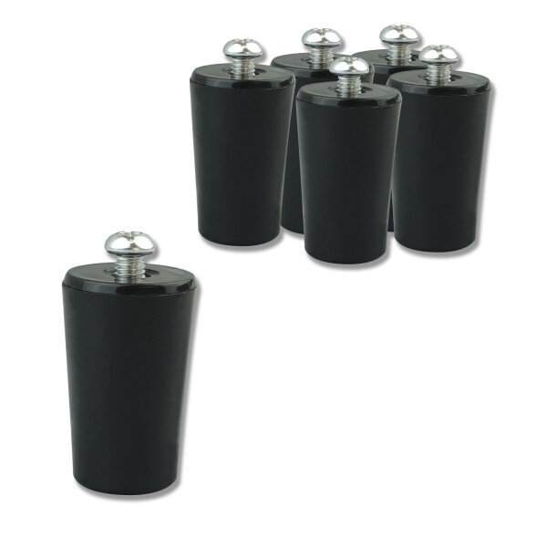 Schartec Rolladenstopper schwarz 6er Set