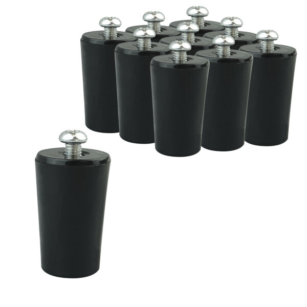 Schartec Rolladenstopper schwarz 10er Set