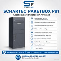 Schartec Paketbox PB1 in Anthrazit