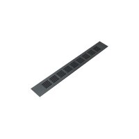 Lüftungsgitter Aluminium 50 x 400 mm schwarz