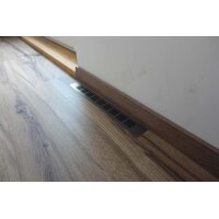Lüftungsgitter Aluminium 50 x 400 mm schwarz