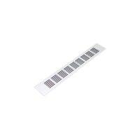 Lüftungsgitter Aluminium 60 x 400 mm weiß