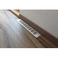 Lüftungsgitter Aluminium 60 x 400 mm weiß
