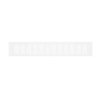 Lüftungsgitter Aluminium 80 x 500 mm weiß