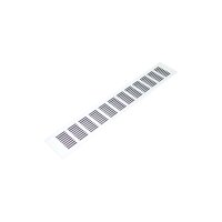 Lüftungsgitter Aluminium 80 x 500 mm weiß