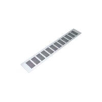 Lüftungsgitter Aluminium 80 x 500 mm silber