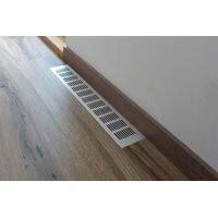Lüftungsgitter Aluminium 80 x 500 mm silber