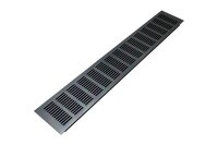 Lüftungsgitter Aluminium 100 x 600 mm schwarz