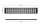 Lüftungsgitter Aluminium 100 x 600 mm schwarz