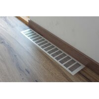 Lüftungsgitter Aluminium 100 x 600 mm silber