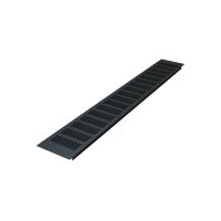 Lüftungsgitter Aluminium 100 x 700 mm schwarz