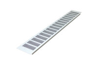 Lüftungsgitter Aluminium 100 x 700 mm weiß
