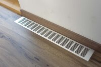 Lüftungsgitter Aluminium 100 x 700 mm weiß