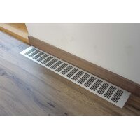 Lüftungsgitter Aluminium 100 x 700 mm silber