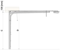 SCHARTEC PRO-Line 40 Woodgrain L-Sicke alle Größen Garagentor Sektionaltor + Wifi-Garagentorantrieb