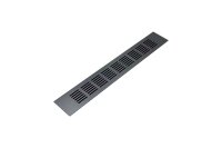 4 x Lüftungsgitter Aluminium 60 x 400 mm schwarz