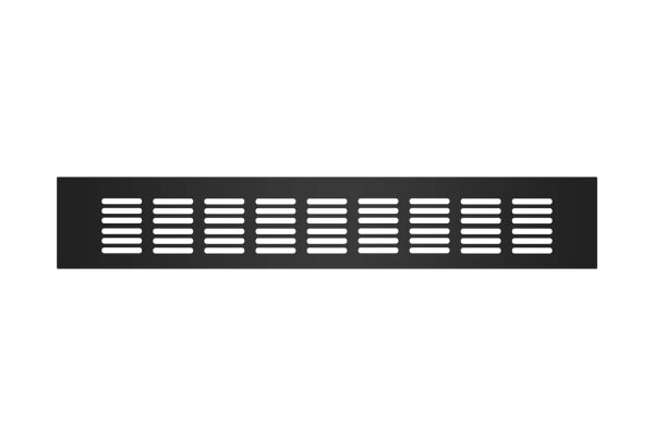 Lüftungsgitter Aluminium 60 x 400 mm schwarz