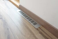 Lüftungsgitter Aluminium 60 x 400 mm silber